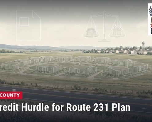 Fostoria News Aerial view of Route 231 development site in Seneca County, Ohio.